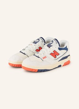 New Balance: Белые кроссовки  550