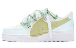 Nike: Зелёные кроссовки  Air Force 1