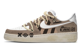 Nike: Серые кроссовки  Air Force 1