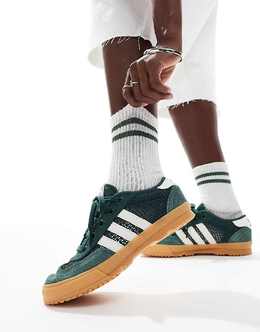 Adidas: Зелёные кроссовки  Originals