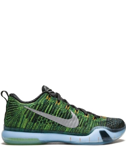 Nike: Зелёные кроссовки  Kobe 10 Elite