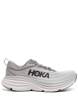 HOKA: Серые кроссовки 