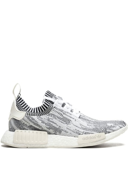 Adidas: Серые кроссовки  NMD_R1 Primeknit