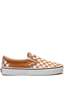 Vans: Оранжевые кеды  Classic Slip On