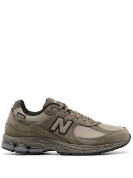 New Balance: Зелёные кроссовки  2002R