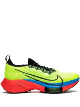 Nike: Зелёные кроссовки  Air Zoom