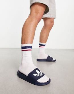 Adidas: Тёмные шлёпанцы  Adilette Lite