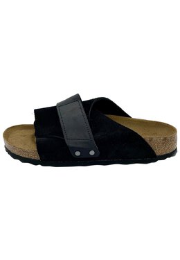 Birkenstock: Чёрные шлёпанцы 