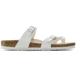 Birkenstock: Белые сандалии  Birko Flor