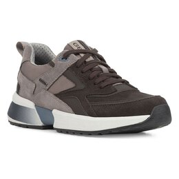Geox: Серые кроссовки 