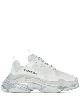 Balenciaga: Прозрачные кроссовки  Triple S