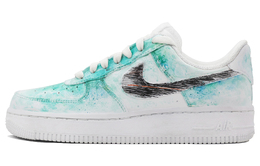 Nike: Зелёные кроссовки  Air Force 1