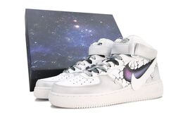 Nike: Фиолетовые кроссовки  Air Force 1