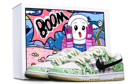 Nike: Чёрные кроссовки  Dunk