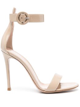 Gianvito Rossi: Бежевые сандалии  Portofino