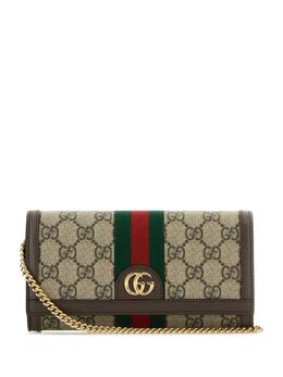 Gucci: Бежевый кошелёк  GG Supreme