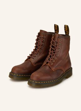 Dr. Martens: Коричневые ботинки  1460