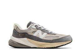 New Balance: Серые кроссовки 