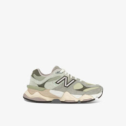 New Balance: Зелёные кроссовки  9060