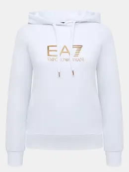 EA7 Emporio Armani: Белая толстовка 