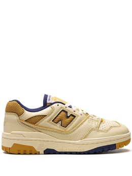 New Balance: Жёлтые кроссовки  550