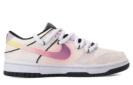 Nike: Фиолетовые кроссовки  Dunk