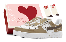 Nike: Коричневые кроссовки  Air Force 1