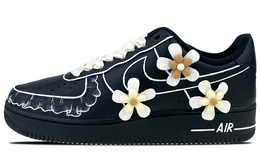 Nike: Чёрные кроссовки  Air Force 1