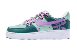 Nike: Зелёные кроссовки  Air Force 1