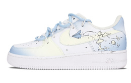 Nike: Голубые кроссовки  Air Force 1