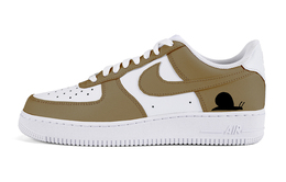 Nike: Коричневые кроссовки  Air Force 1