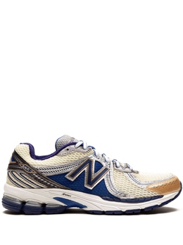 New Balance: Синие кроссовки 