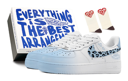 Nike: Голубые кроссовки  Air Force 1