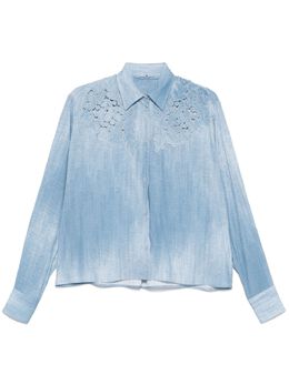 Ermanno Scervino: Рубашка с растительным принтом 