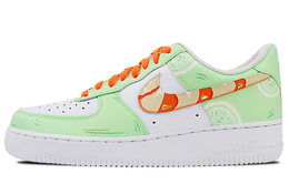 Nike: Зелёные кроссовки  Air Force 1