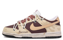 Nike: Коричневые кроссовки  Dunk