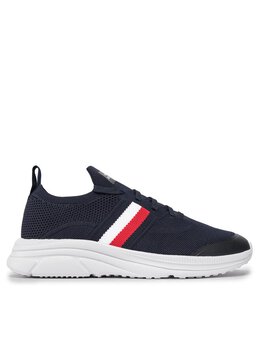 Tommy Hilfiger: Тёмные кроссовки  Runner