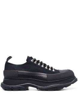 Alexander McQueen: Чёрные кроссовки  Tread Slick