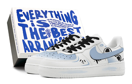 Nike: Чёрные кроссовки  Air Force 1
