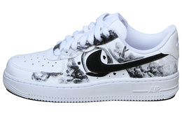 Nike: Чёрные кроссовки  Air Force 1