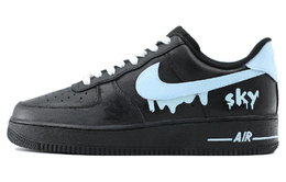 Nike: Чёрные кроссовки  Air Force 1