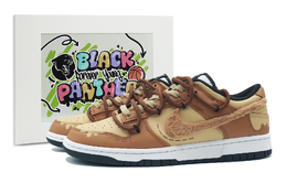 Nike: Коричневые кроссовки  Dunk