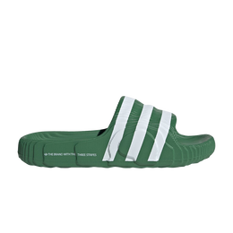 Adidas: Зелёные кроссовки  Adilette