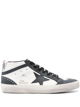 Golden Goose: Серые кеды  Mid Star