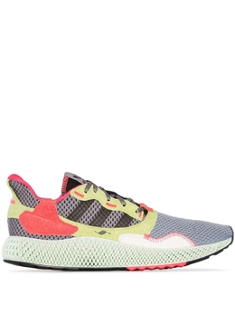 Adidas: Серые кроссовки  ZX 4000 4D