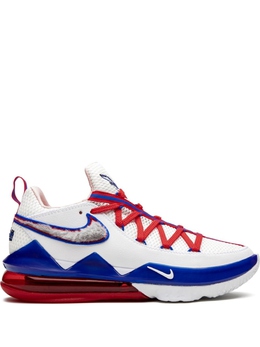 Nike: Белые кроссовки  Lebron 17 Low