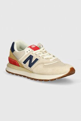 New Balance: Бежевые кроссовки  574