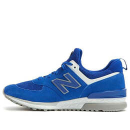 New Balance: Синие кроссовки  574