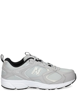 New Balance: Серые кроссовки 