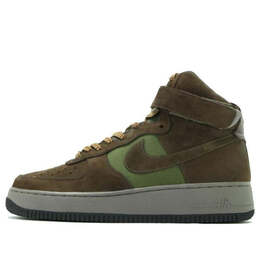 Nike: Зелёные кроссовки  Air Force 1 High